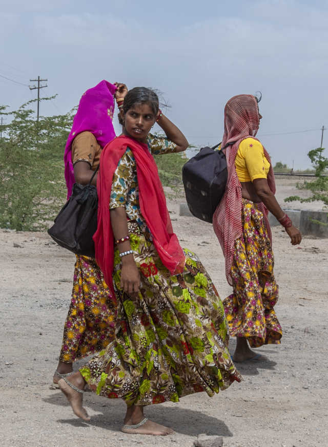 22 - India - peregrinos en la carretera